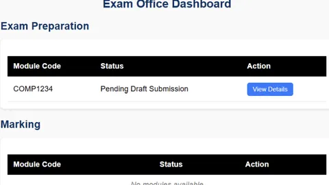 Exam Document Management System screenshot 1